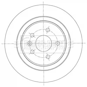 BORG & BECK bbd5457 -  Тормозной диск